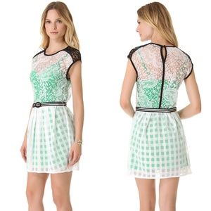 Nanette Lepore Just Dance Belted Lace Dress Sz 6